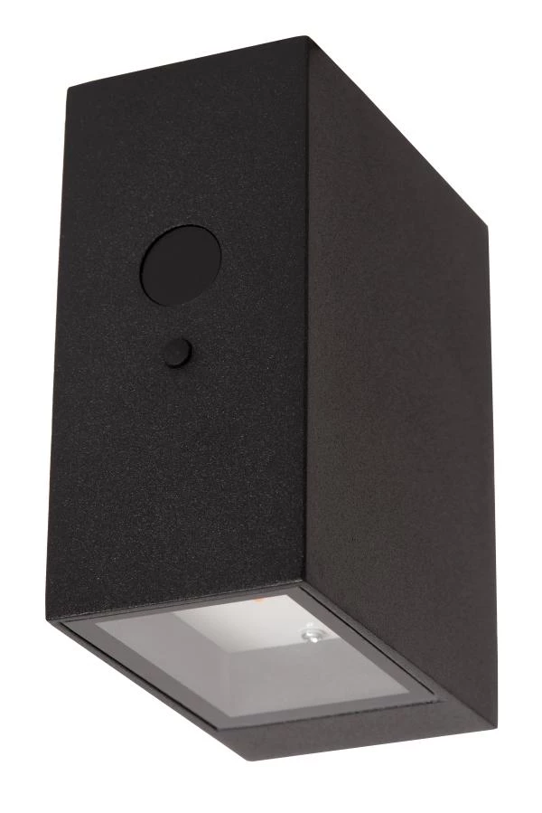 Lucide BOLTON - Applique murale- Énergie Solaire - LED Dim. - 1x1W 2850K/3150K - IP54 - Détecteur Jour/Nuit - Noir - éteint